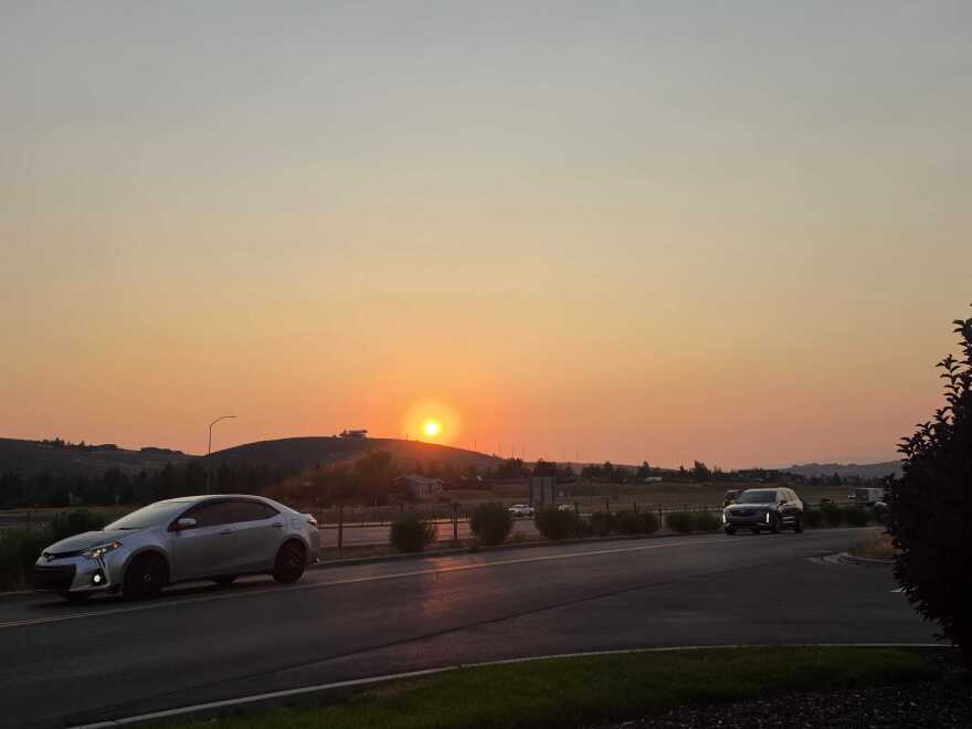 A smokey sunrise in the Snyderville Basin in August 2026.
