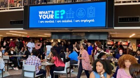 A "What's Your E?" rally at Bank of America Stadium in 2024 celebrated seniors who are enrolled, enlisted or employed.