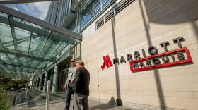 Marriott International says it will eliminate small plastic bottles from its hotel rooms by the end of 2020. (Andrew Harnik/AP)