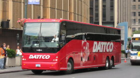 A DATTCO bus in New York City in 2008.