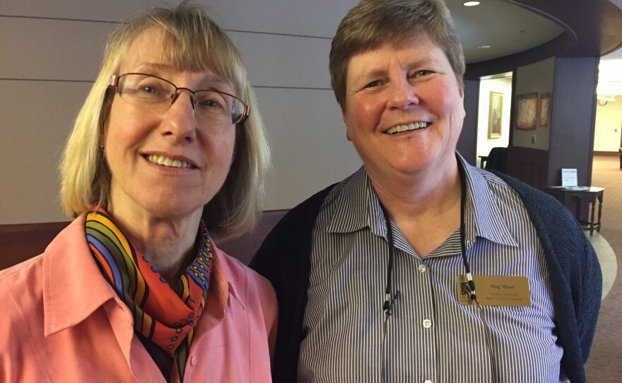 Karen Schmidt and Meg Miner