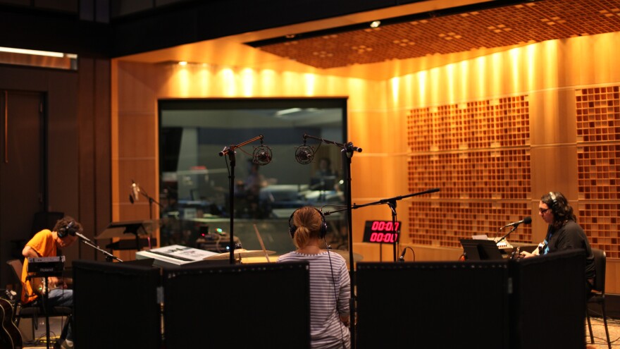 Yo La Tengo in NPR's Studio 1, performing music live between stories on <em>Morning Edition</em>.