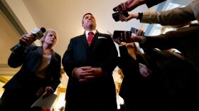 Andrew Bailey, newly appointed Missouri Attorney General, speaks to the media on Tuesday, Jan. 3, 2023, after being sworn in as the state’s 44th attorney general at the Missouri Supreme Court in Jefferson City.