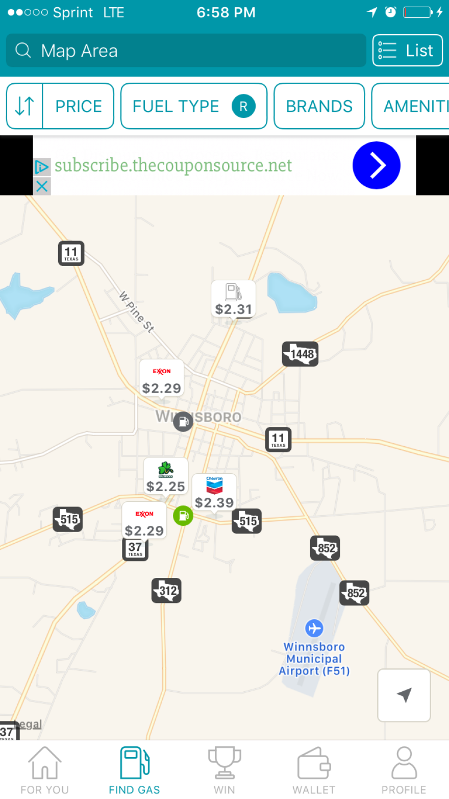 The mobile app GasBuddy, which accepts consumer reports of gasoline prices at various locations, is one way that people have been tracking the recent rise in gasoline prices.