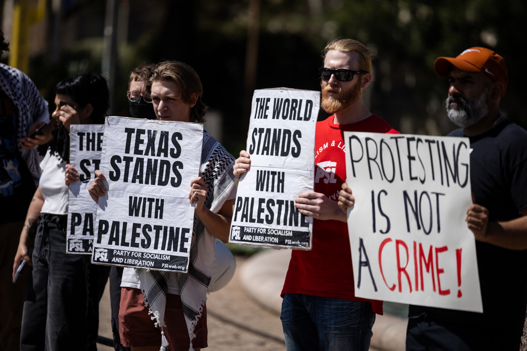 UT students rally against crackdowns on free speech | KUT Radio, Austin ...