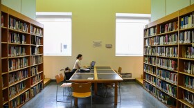 A student studies alone at the library of the University Milano-Bicocca in Milan, on March 5, 2020. (Piero Cruciatti/AFP via Getty Images)
