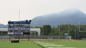 An empty South Eugene Football field