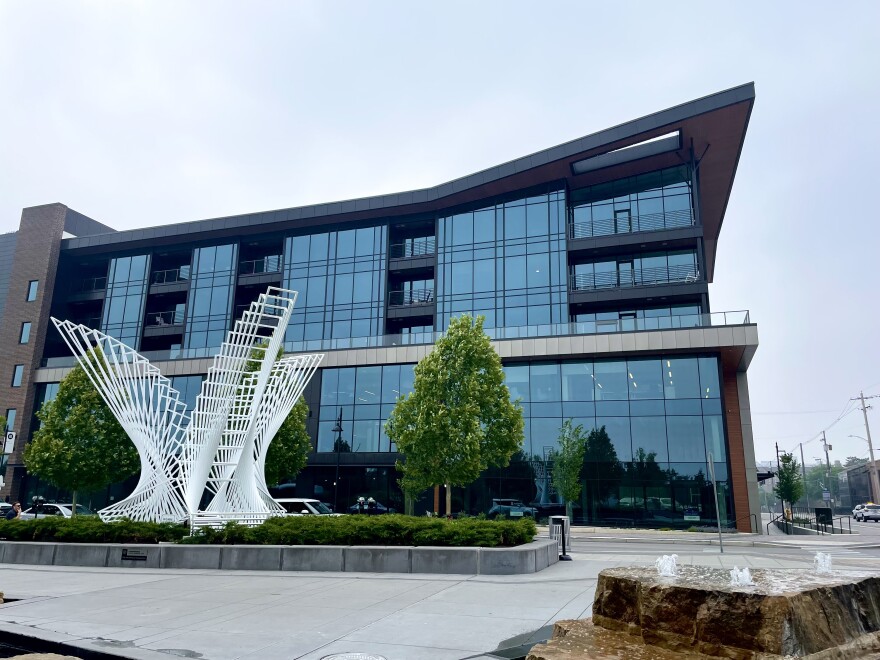 Riverfront Park's Public Space Phase IIa is complete after a ceremonial ribbon cutting