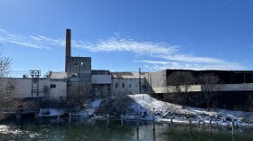 Great Lakes Tissue Co, now called the Tissue Depot seen from the banks of the Cheboygan River.