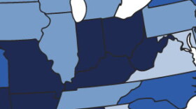 A closeup of a map from the report. The darkest states rank in the bottom quartile.