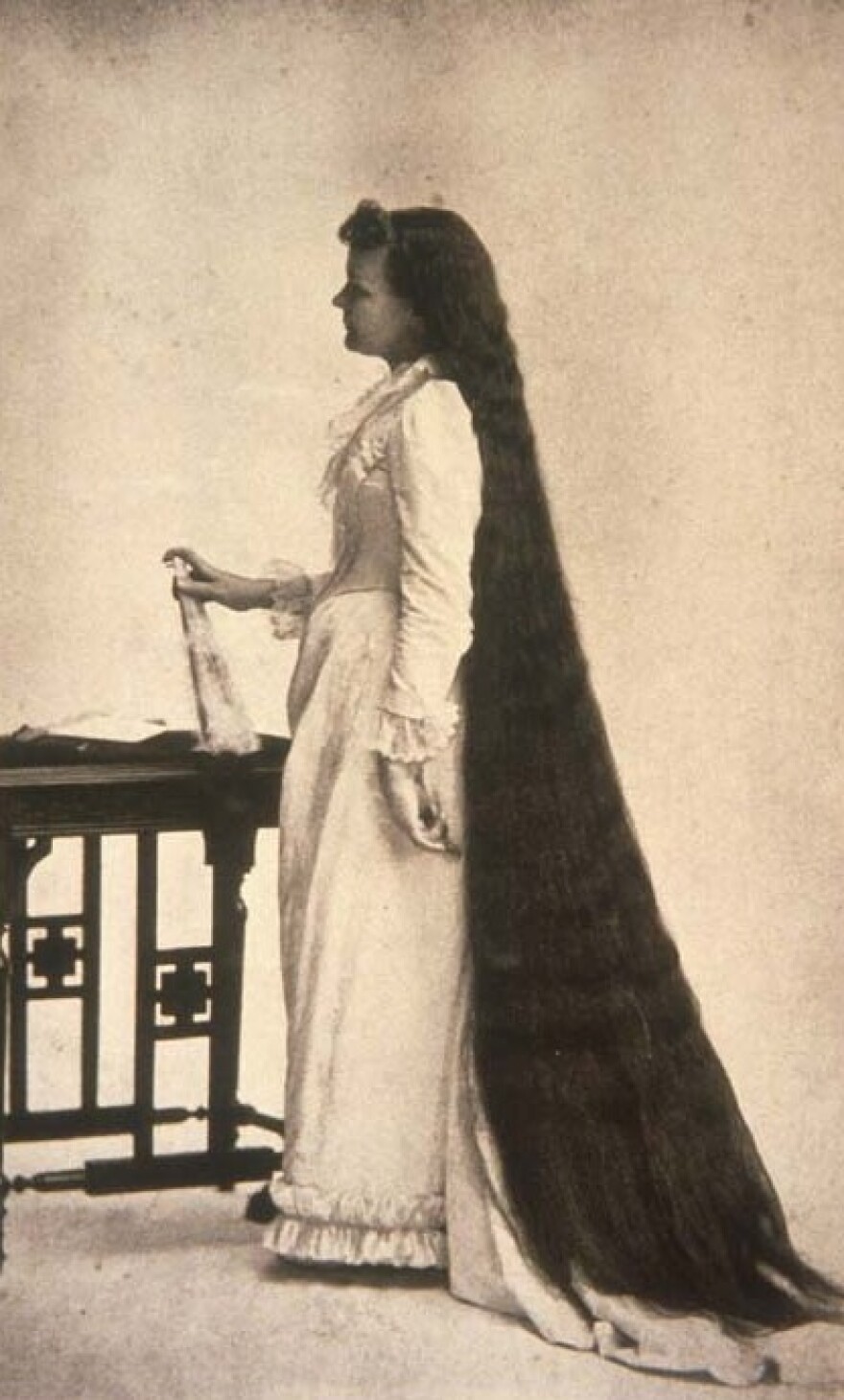 Martha Matilda Harper used this photo of herself to advertise her salons.