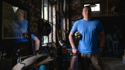 Nick Sturgill stands for a portrait at the Portal 31 visitors center on June 29, 2023 in Lynch, Kentucky. 
