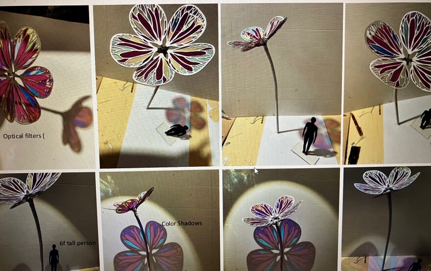 Skunk Control renderings for the new "Tapestry" art installation for downtown Moline.