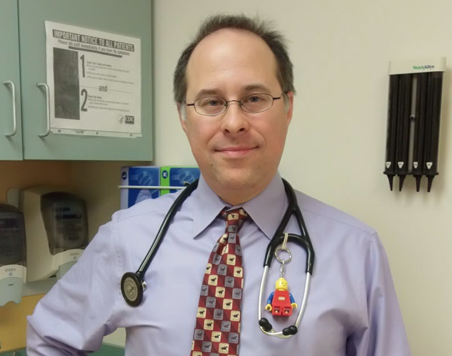 John Snyder of Amherst Pediatrics is working to keep his practice afloat during COVID-19 crisis.