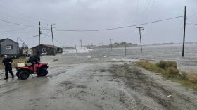 Major flooding in Hooper Bay on Saturday, Sept. 17, 2022.