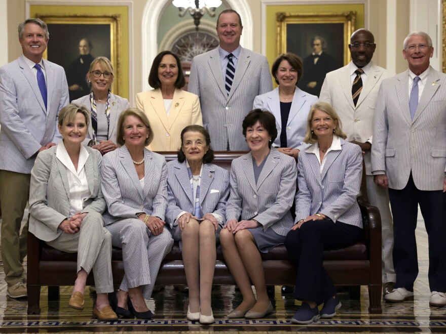 Breaking with tradition, U.S. senators may now wear pretty much