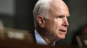 Senate Armed Services chairman Sen. John McCain, R-Ariz., speaks during a hearing on Sept. 19, 2017, on Capitol Hill in Washington. (Jacquelyn Martin/AP)