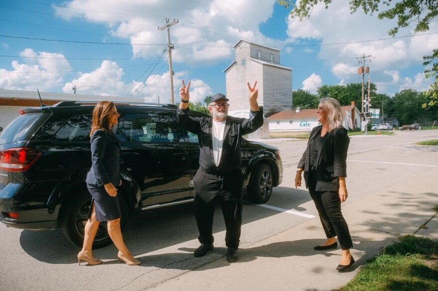 Herman Williams celebrates after his release.