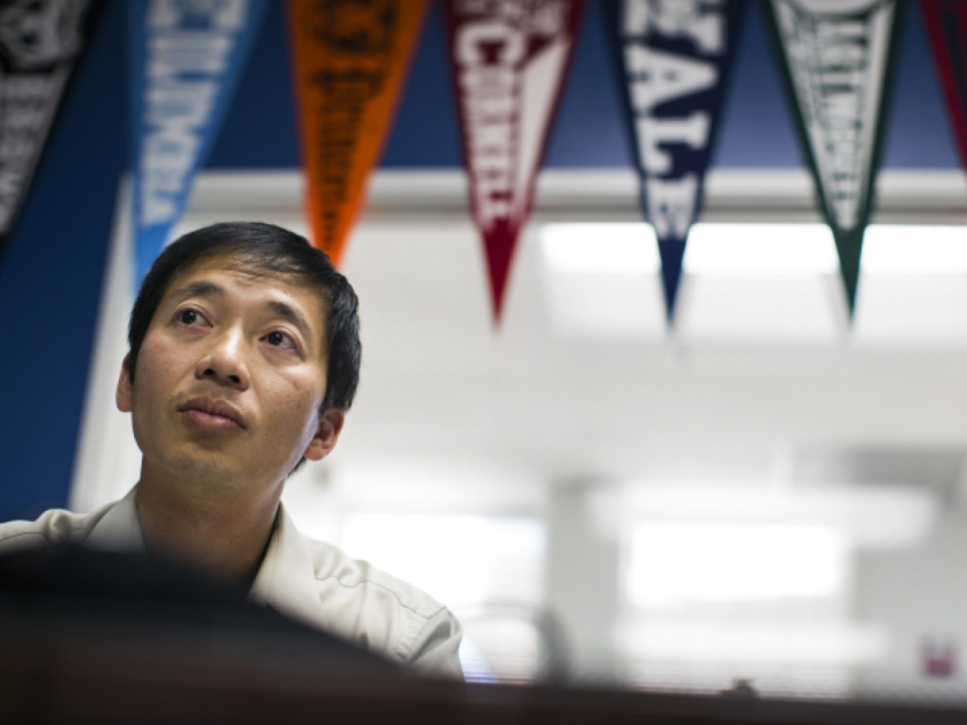 Robert Nguyen is director of admissions at Arroyo Pacific Academy in Arcadia, Calif. More than 70 percent of the students at the high school are from China.