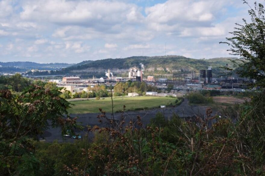 View of the Clairton Coke Works in Clairton, PA. The plant is one of the biggest polluters in the region.