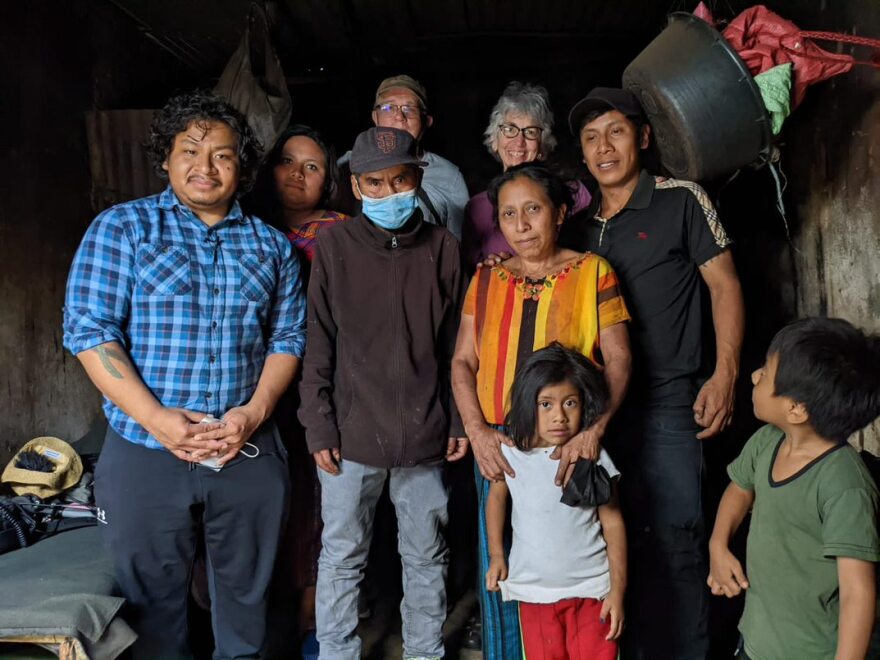 Aa Tiko Rujux Xicay with his family