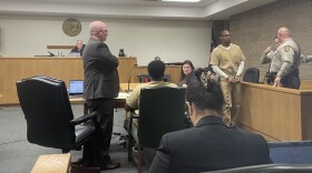 The joint trial for suspects in the “TRU Colors” case, Dyrell Green (seated) and Omonte Bell (right), began on Monday May 11, 2026, in New Hanover County Superior Court.
