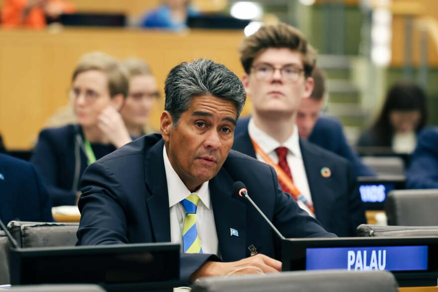 Palau President Surangel Whipps Jr. at the United Nations General Assembly.