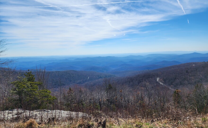 Pictures on the way to translator site on Hibriten Mountain in North Carolina.