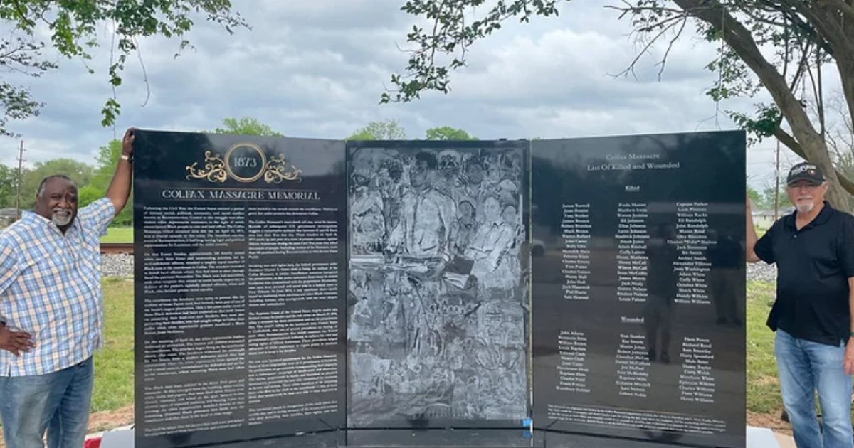 New memorial in Colfax, Louisiana tells the true story of a 150 yearsold massacre WWNO