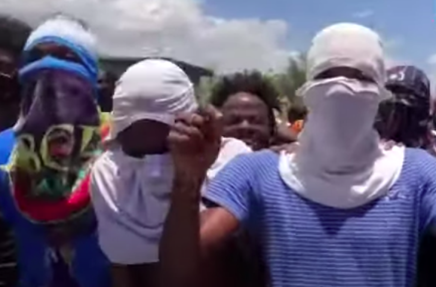 Young Haitian gang members in Port-au-Prince.