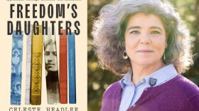 The cover of "Freedom's Daughters" and author Celeste Headlee. (Courtesy of Flatiron Books and Tamzin B. Smith)