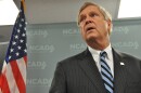 U.S. Secretary of Agriculture, Tom Vilsack, speaks during a visit to NCADA's offices in St. Louis County. He leads a government task force to curb opioid abuse.