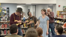 The High Tone Jug Band Ensemble performs at Fox Point Library