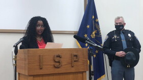 Special prosecutor Rosemary Khoury speaks to the media.