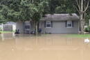 A flooded neighborhood