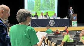 Choate Mental and Developmental Health Center employees share their stores with a panel of area legislators.