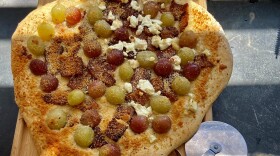 Grape, Bacon And Cheese Flatbread (Kathy Gunst)