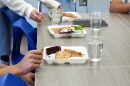 Students set down lunch trays at the Bixby Ninth Grade Center on Nov. 13 in Bixby.