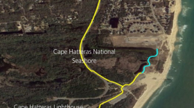 Map showing segments of the multi-use pathway project described in Preferred Alternative B.