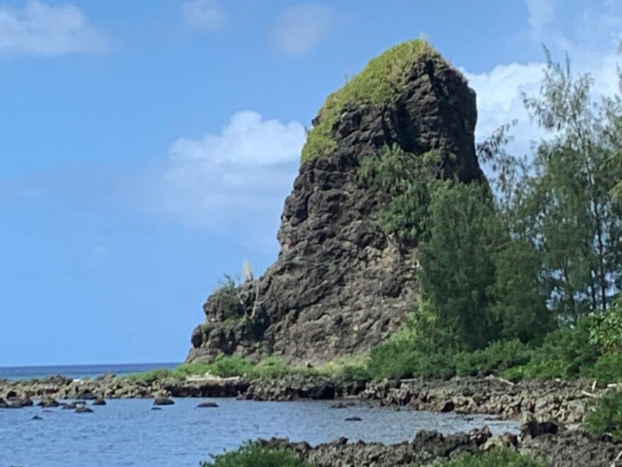 Fouha Rock is shown in this 2022 photo. The National Park Service is studying whether to designate places on Guam as part of a National Heritage Area.
