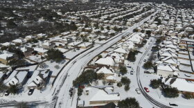 An aerial shot on the far West Side of San Antonio, taken outside Potranco Road.