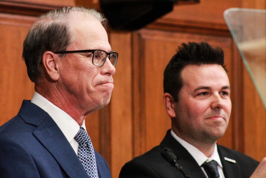 Gov. Mike Braun said Lt. Gov. Micah Beckwith created headlines for the wrong reasons with his comments about the Three-Fifths Compromise.