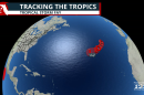 Tropical Storm Fay forecast cone over next 7 days.