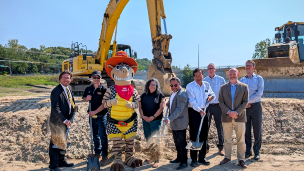 Moline Mayor Sangeetha Rayapati and city officials take part in a groundbreaking for the new Texas Roadhouse, at 3620 38th Ave., on Wednesday, Aug. 26, 2026.