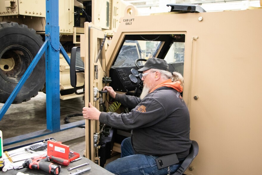 a worker at the JMTC on Arsenal Island