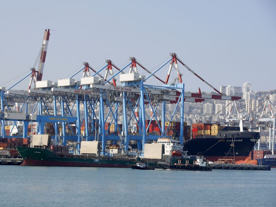 The port of Haifa in northern Israel. The United States is concerned about a deal for China's Shanghai International Port Group to build and control a shipping terminal in Haifa.