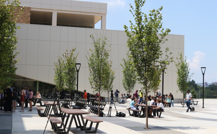 The new science building at Little Rock Central High School as seen on Aug. 18, 2025