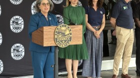 Miami-Dade Mayor Daniella Levine Cava, along with Commissioner Raquel Regalado, Miami Waterkeeper Rachel Silverstein and Everglades Foundation CEO Eric Eikenberg, urged commissioners to uphold a veto on Kelly Tractor's proposed project at a press conference Tuesday.