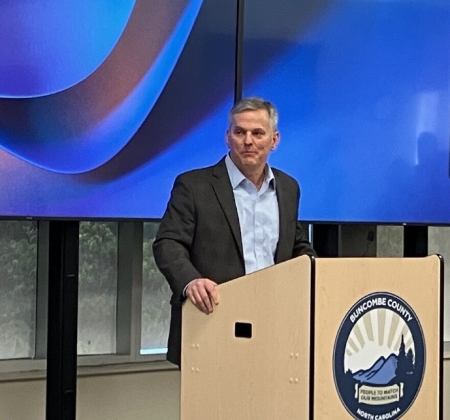 Governor-elect and Attorney General Josh Stein visited Asheville on Dec. 12.