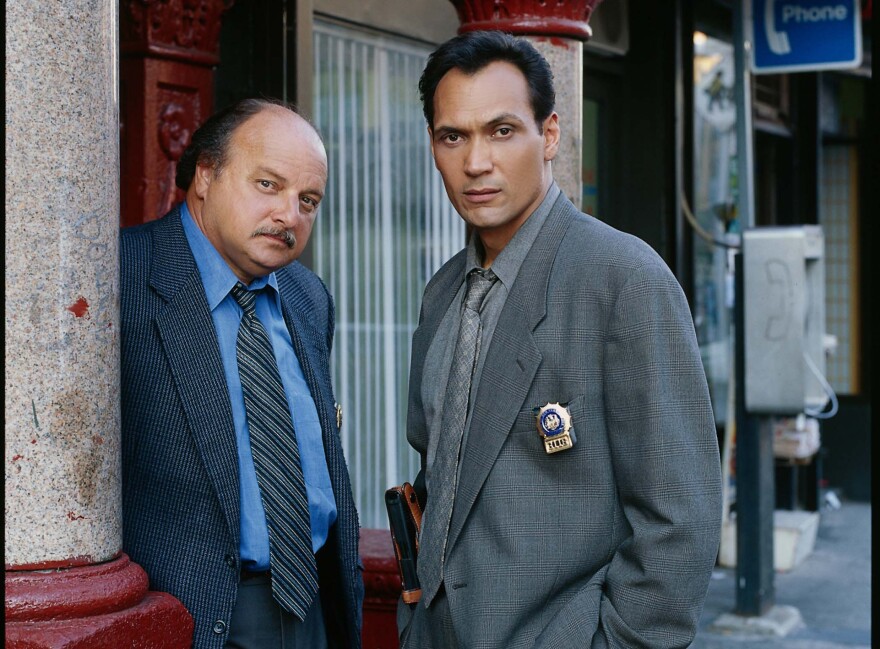 Dennis Franz and Jimmy Smits starred on "NYPD Blue," which airs on the Heroes & Icons channel.
